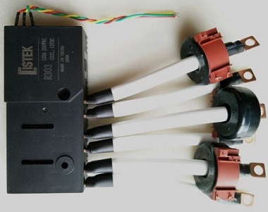 Three Phase ISTEK 100A and 120A Latching Relay and CT Assembly for Smart Energy Meter