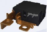 High reliability, low temperature rise latching relay